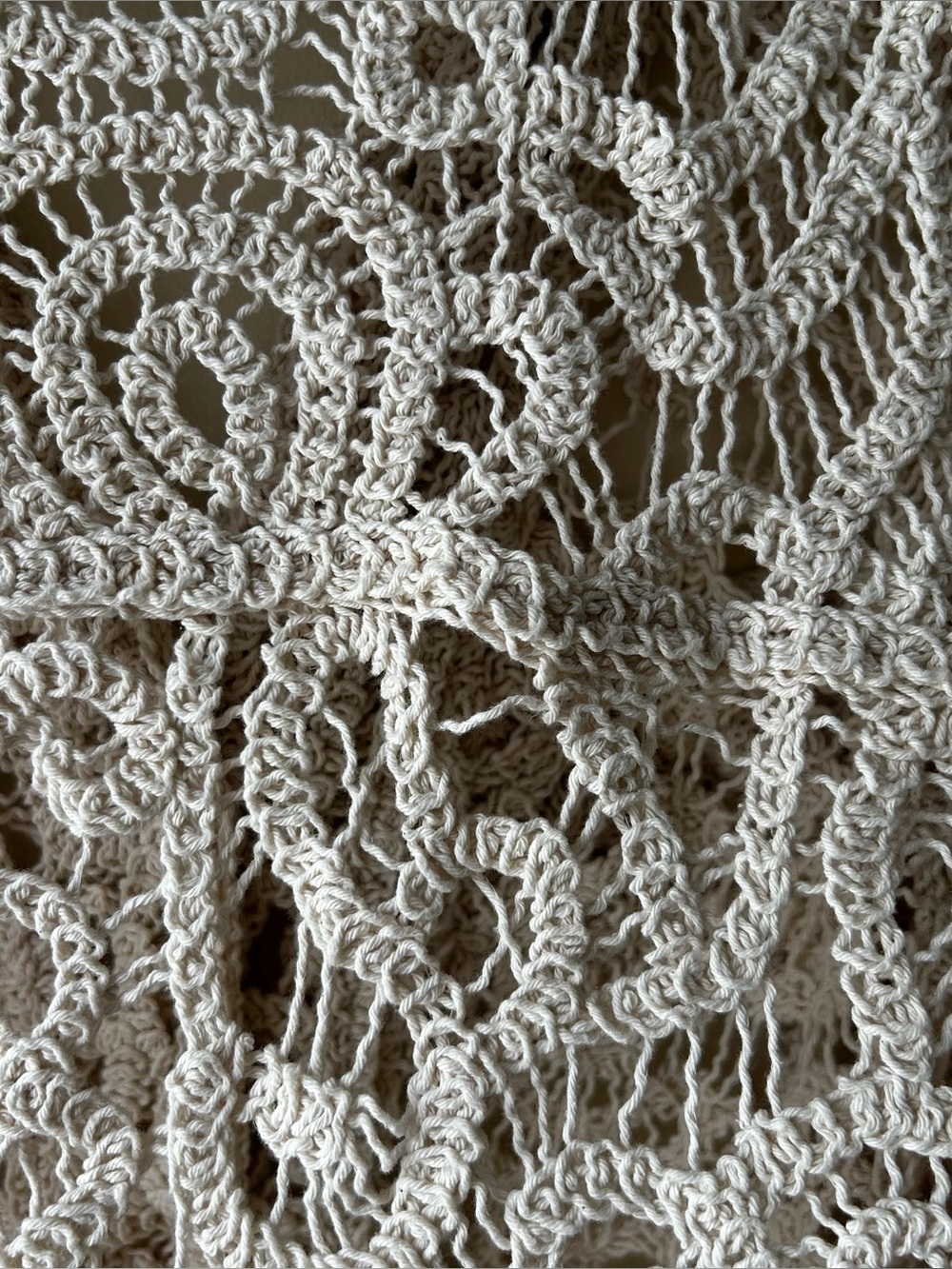 Boho Indie Maurice’s Crochet Lace Shacket Top Cream XXL - Picture 8 of 8